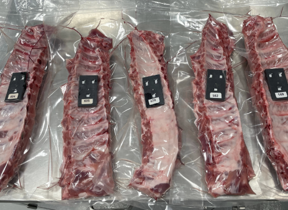 BlakBear sensor on red meat packaging