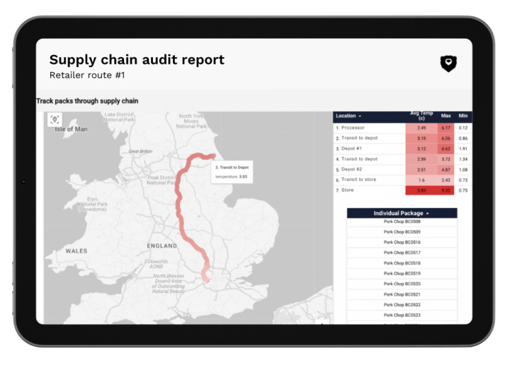 Supply chain audit report on tablet